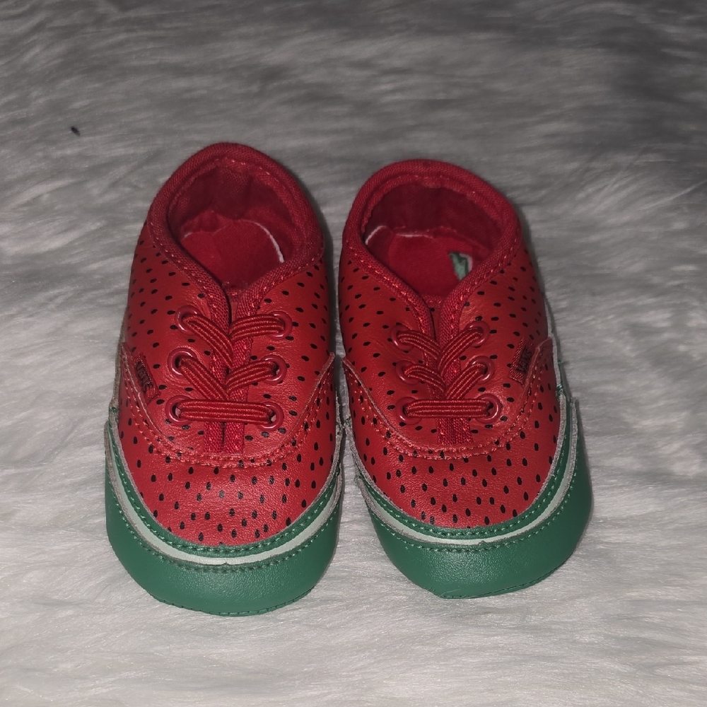 Vans Red and Green Kids Watermelon Slip-On Baby Shoes